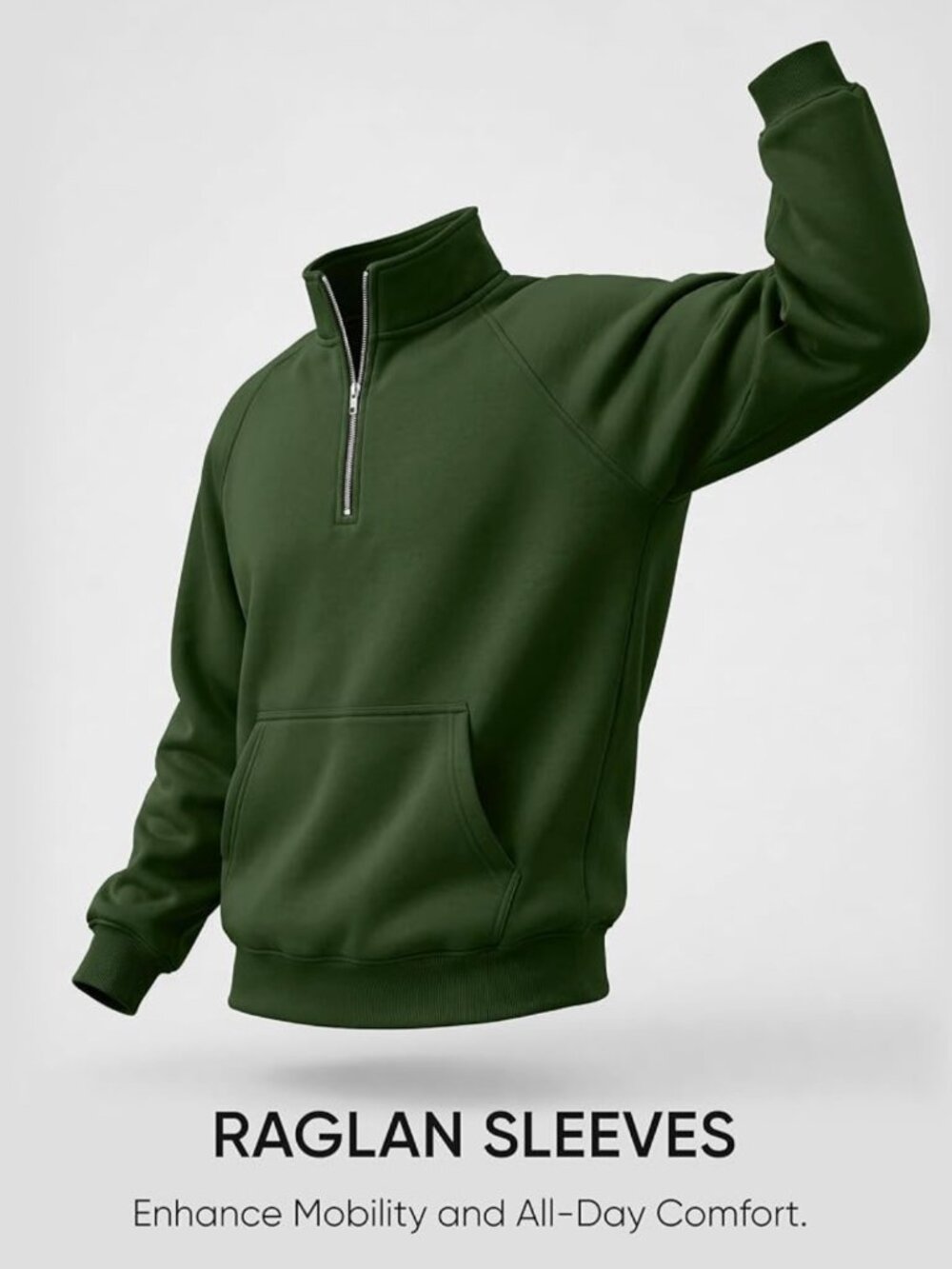 Fleece Quarter Zip Sweatshirt